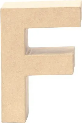 Produktbild von Glorex Papp-Buchstabe F 17,5 x 5,5 cm
