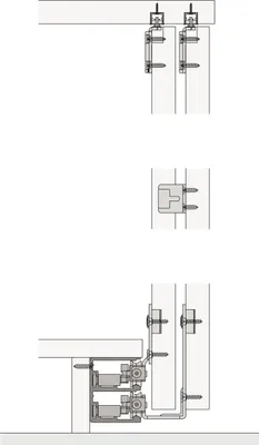 Produktbild von HAWA Combino 50 H MS - Beschlägegarnitur 1400 x 2600 x 19, 2 türig, Stahl