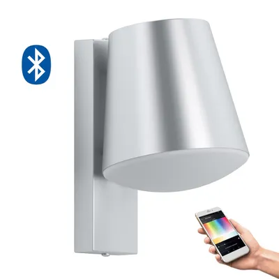 Immagine prodotto di Eglo 33562 CALDIERO-C LED E27 applique da esterno 9W acciaio inox bianco IP44