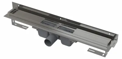 Produktbild von Alcadrain APZ4 Flexible Duschrinne mit Rand für den perforierten Rost und mit einstellbarem Kragen zur Wand 850 mm
