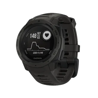 Produktbild von INF Silikonarmband für Garmin Instinct/Esports/Tide/Solar Schwarz
