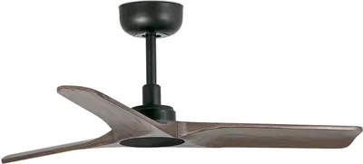 Produktbild von Energiespar Deckenventilator mit Fernbedienung Heywood 90 cm Schwarz