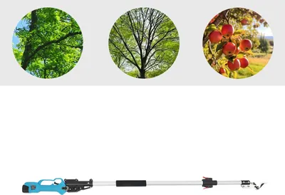 Image de Sécateur télescopique - Sécateur à batterie - Moteur sans balais - Sans fil - Sans batterie - Blanc