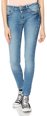 Produktbild von Timezone Damen Tight Aleenatz Womenshape Freizeithose, Cheeky Blue Wash, 27W 28L