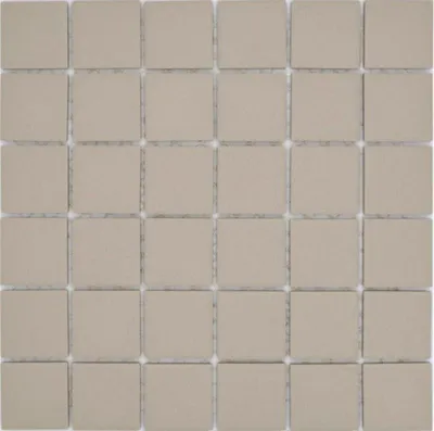 Produktbild von Mosaikfliese Keramik hellbeige magnolia unglasiert RUTSCHEMMEND MOS14B-1211-R10