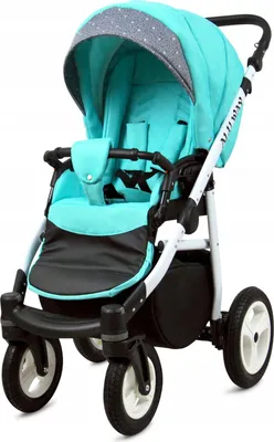 Produktbild von BabyLux® Alu Way | 4in1 Kinderwagen Set | Mint | Kombikinderwagen | Kinderwagenset | Isofix-Basi