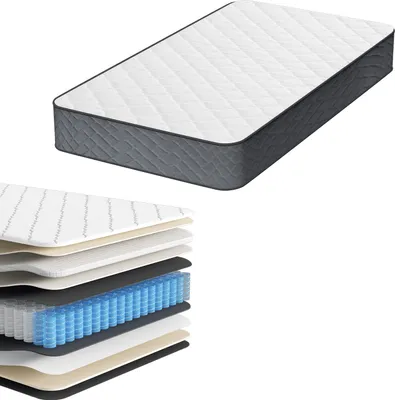 Obrázok produktu pre Aopunly matrac s taštičkovým pružinovým jadrom Premium 7-zónový 120x190x22cm Mäkká a pohodlná tkanina Vynikajúca elasticita H3 Zlepšenie spánku