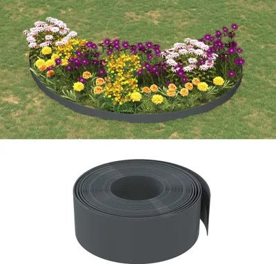 Immagine prodotto di vidaXL Bordatura per prato grigio 10 m 20 cm polietilene