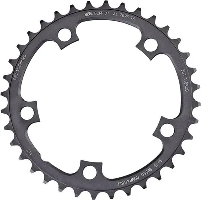 Produktbild von BBB Cycling Kettenblatt CompactGear 36T/110mm anthrazit 36T 110mm - präziser ...