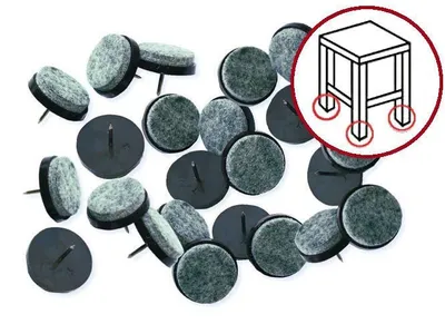 Obrázok produktu pre Plstené Podložky Pod Nábytok 24X 24 Mm