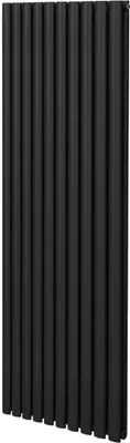 Obrázek produktu pro Oválný trubkový radiátor - 1800 mm x 600 mm - černý