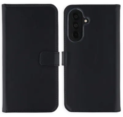 Productafbeelding van Selencia Echt Leren Bookcase voor de Samsung Galaxy A37 (5G) - Zwart