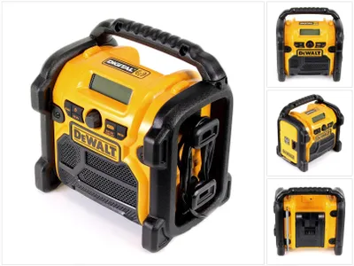 Zdjęcie produktu dla DeWALT DCR020-QW, Przenośny, Cyfrowy, DAB, FM, LED, Zielony, Czarny, Żółty