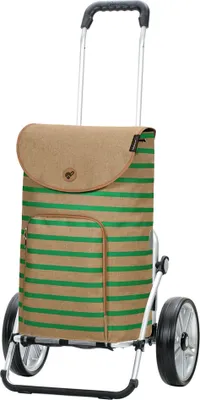 Zdjęcie produktu dla Andersen SHOPPER MANUFAKTUR Wózek na zakupy Royal Shopper Eske Zielony beżowy 107cm