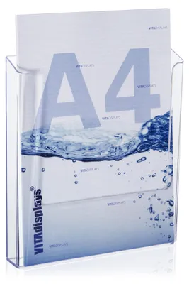 Image de VITAdisplays : 2 supports muraux transparents pour prospectus au format DIN A4