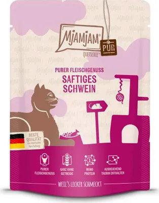 Image de MjAMjAM 300gx6 Quetschie Schwein pur Cat