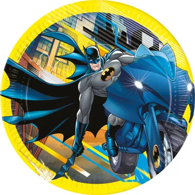 Produktbild von BATMAN Geburtstags-Pappteller 23cm 8St.