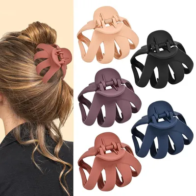 Image de Set de pinces à cheveux Octopus pour cheveux épais et bouclés - pack de 5