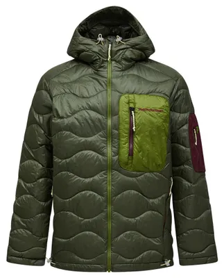 Productafbeelding van Helium Utility Parka met capuchon, heren, maat L, groen - dennennaalden/moshout