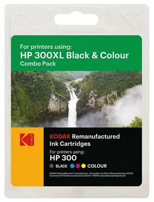 Produktbild von Kodak 185H030023, kompatibel mit HP D2660 CC640EE, CC643EE, 300 Schwarz/Farbe