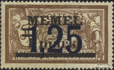 Produktbild von Briefmarken Memelgebiet 1922 Mi 50 gestempelt Aushilfsausgabe