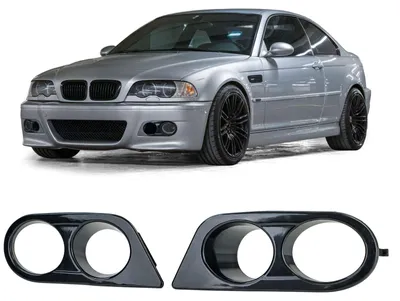 Für BMW E46 1998-07 mit M-Paket Nebelscheinwerfer Blenden Gitter mit Lufteinlass in der Farbe von Carparts-Online GmbH