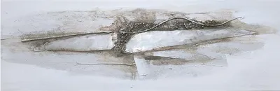 Produktbild von Handgefertigtes Ölgemälde - Motiv: abstrakt braun - 40 x 120cm