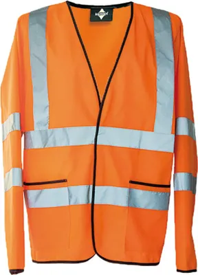 Produktbild von Korntex KXLWJ | Herren Light Weight Hi-Viz Jacket EN ISO 20471 Class 3 - Farbe: Signal Orange - Größe: M