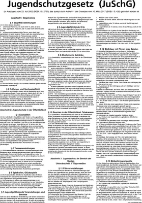 Productafbeelding van Jugendschutzgesetz 29,5 cm