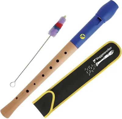 Obrázok produktu pre Voggenreiter Voggys drevená plastová zobcová flauta, nemecký prstoklad, zobcová flauta, zelená hlavička, 1252