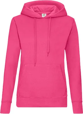 Produktbild von Fruit of the Loom 62-038-0 | Lady-Fit Classic Hooded Sweat - Farbe: Fuchsia - Größe: M