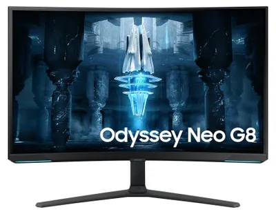 Produktbild von Samsung Odyssey Neo G8 LS32BG850NU LED display 81,3 cm (32") 3840 x 2160 Pixel 4K Ultra HD Schwarz, Weiß