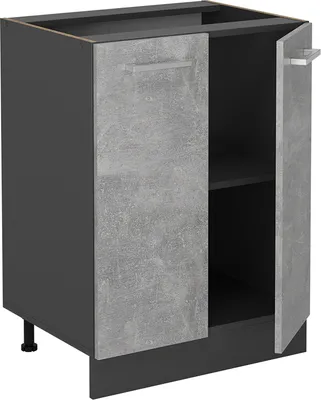 Produktbild von Küchenunterschrank Vicco R-Line Beton 60 cm ohne Arbeitsplatte, Model 53601