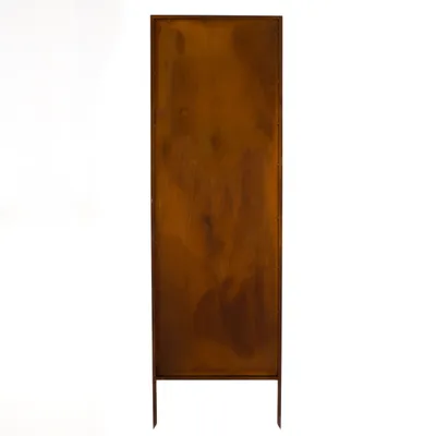 Produktbild von Sichtschutz Metal 4x - 160 x 50 cm - Edelrost - Rostoptik Sichtschutz für Garten - Sichtschutzelement - Sichtschutzwand - Gartendekoration Zaun Rost