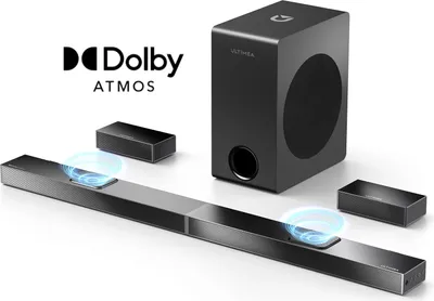 Image de ULTIMEA Barre de son 5.1.2 canaux pour téléviseurs avec Dolby Atmos, Système de son surround home cinéma avec subwoofer pour un son cinéma, HDMI/Opt/Bluetooth