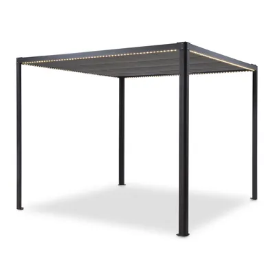 Obrázok produktu pre Blumfeldt Pantheon Remote Shade, strecha terasy, 3x3 m, motorizovaná, tmavosivá