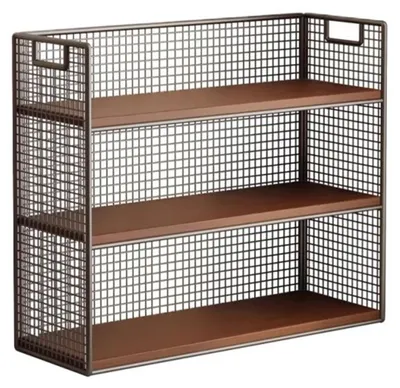 Image de Étagère à livres à 3 niveaux, idéale pour le bureau et le salon