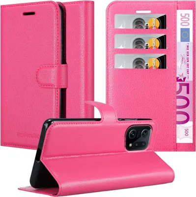 Immagine prodotto di Cadorabo Custodia per Oppo FIND X5 Custodia protettiva in rosa Custodia per telefono cellulare Custodia Cover Chiusura magnetica