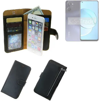 Produktbild von K-S-Trade Schutz Hülle kompatibel mit Realme 10 Klapphülle Case Phone cover Slim Handytasche Handy Hülle schwarz aus Kunstleder (1 Stk)