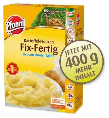 Produktbild von Pfanni Kartoffel Flocken Fix Fertig mit entrahmter Milch 4000g