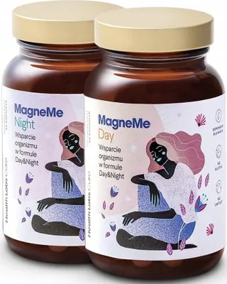 Produktbild von HEALTH LABS MagneMe Magnesium Vitamin B Tag und Nacht 120 Kapseln.