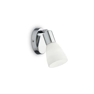 Zdjęcie produktu dla Ideal Lux Snake AP1, Nawierzchniowe, 1 szt., E14, IP20, Chrom, Biały