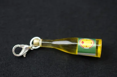Produktbild von Wein Miniblings Getränk Flasche Charm Anhänger Bettelanhänger Weißwein