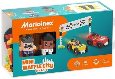 Produktbild von MARIOINEX | Mini Waffle City - 80 Teile - Kreatives Spielzeug - Fördert Fantasie und Kreativität