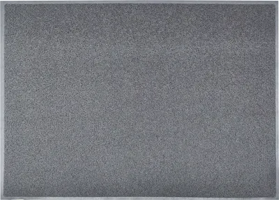 Produktbild von Vinyl Spaghettimatte in Zwei Farben mit oder Ohne Aufdruck Grau 90 x 120 cm