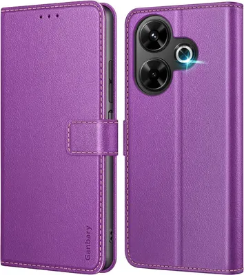 Image de Housse de téléphone portable Xiaomi Redmi 13 4G/cuir Housse à rabat Violet