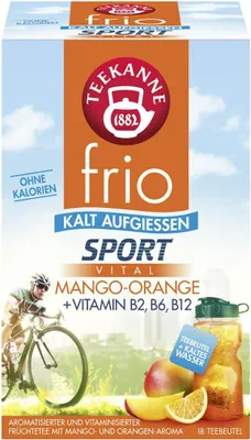 Zdjęcie produktu dla Czajniczek 7594 frio® Sport Vital - Mango Orange + Witaminy - 18 saszetek