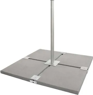 Produktbild von DUR-line Herkules Profi Balkonständer für 4x50x50cm Platten feuerverzinkt für Antennen bis 90cm