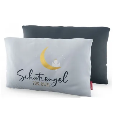 Produktbild von Kuschel Kissen Schutzengel für Dich mit Mond 25x40cm Geschenk für Dich
