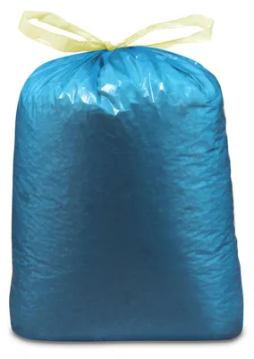 Produktbild von 25x Müllsäcke mit Zugband 120 Liter 70 x 100 cm LDPE blau